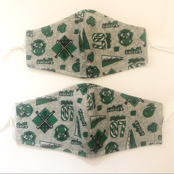 Harry Potter Slytherin Face Mask (kids and adults) - Picture 3 of 5
